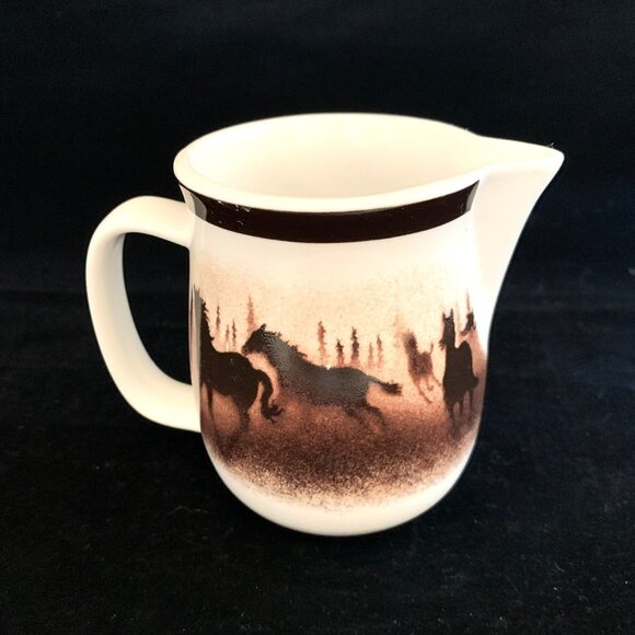 Bridger Trading Company Other - Lodge Stoneware Thomas Norby Wild Horses Creamer Pitcher Big Sky Carvers 1999